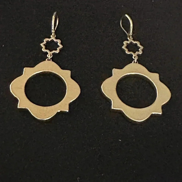 Tortoise Shell Earrings - Picture 3 of 3